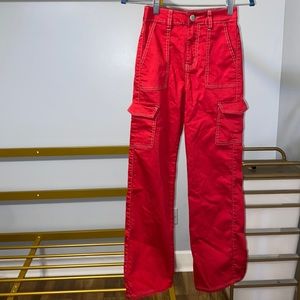 Vip Bell Bottom Red Jeans